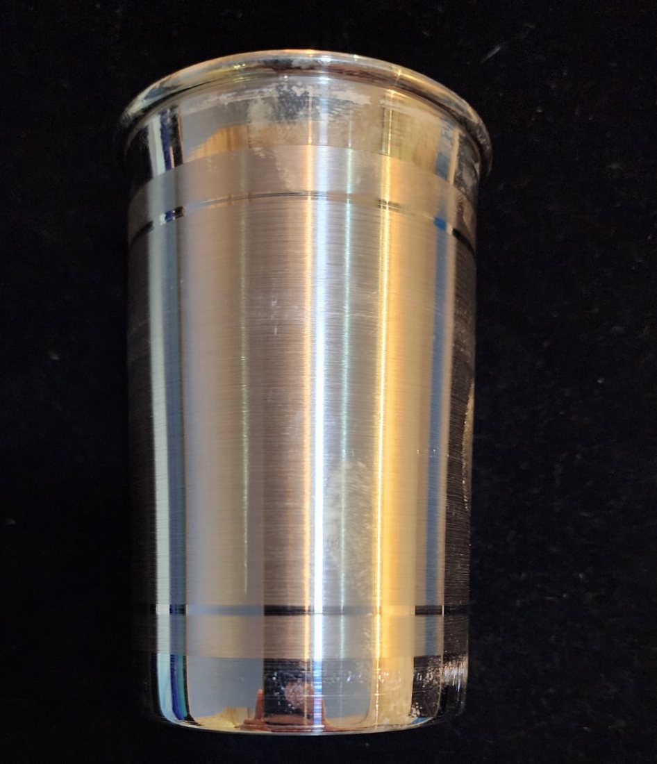 Silver tumbler