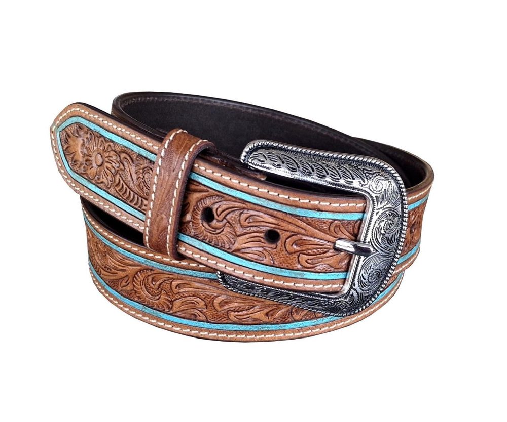 Tooled Belt by CHARAM, view 2