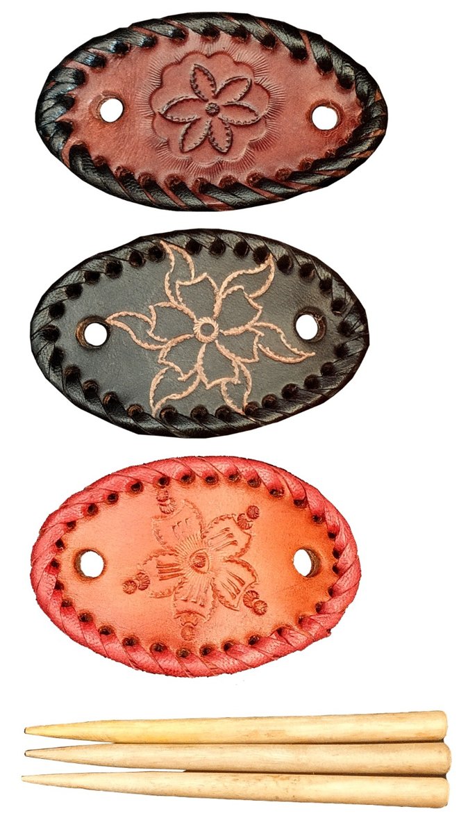 Leather Hair Slide by CHARAM