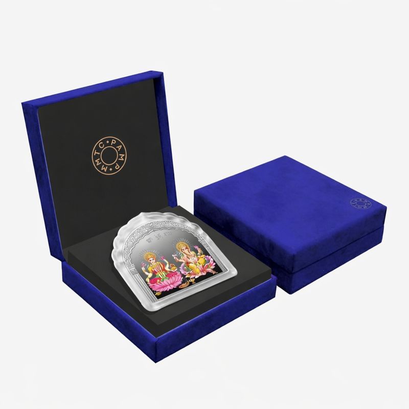 Lakshmi Ganesh Silver Blessings