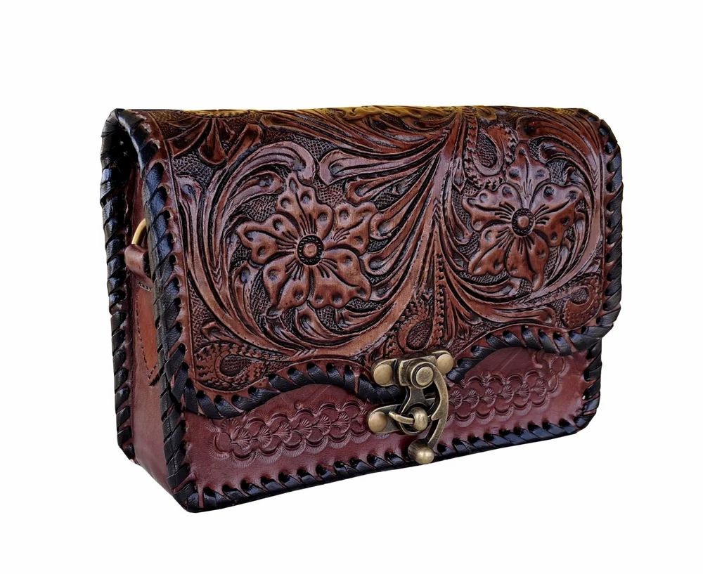 Camera-Style Sling, handmade leather by CHARAM