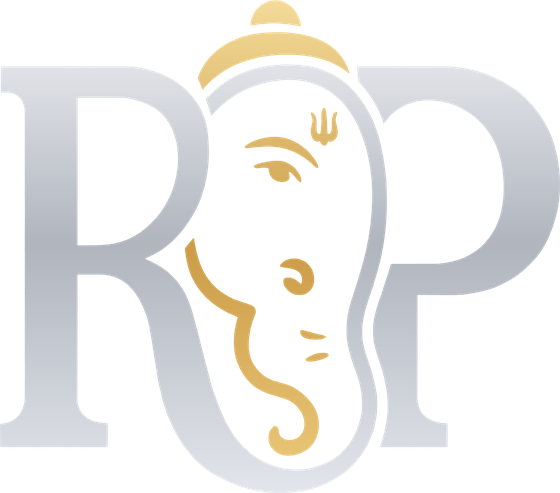 Rajat Prabha RP logo with Lord Ganesha