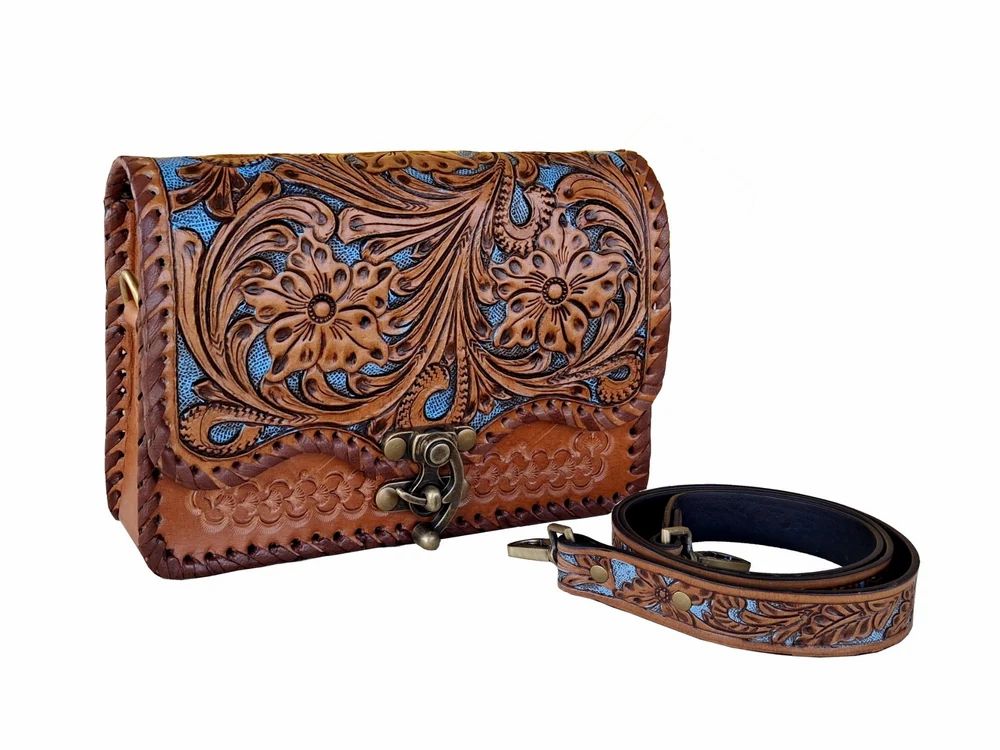 Camera-Style Sling, handmade leather by CHARAM